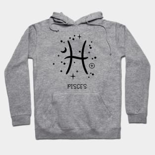 Pisces Celestial Zodiac Sign Symbol Hoodie